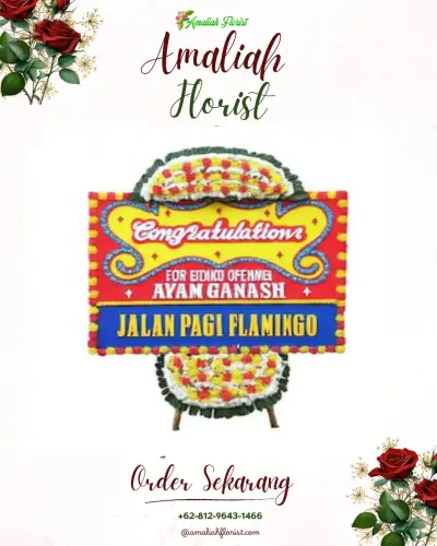 Bunga Papan Congratulation di Tembok Lor